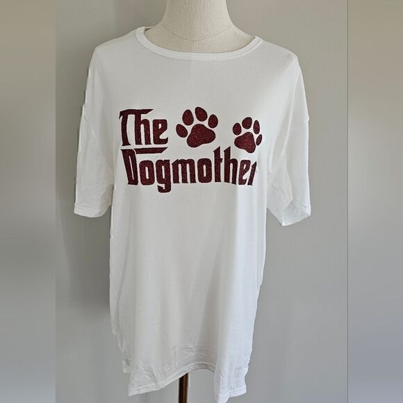 Dog Mother T-Shirt Short Sleeve Tee XL Dog Mom Gift NWT - Picture 5 of 7